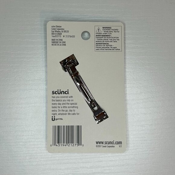 NWT triple diamond barrette (gold or silver) - Picture 2 of 4